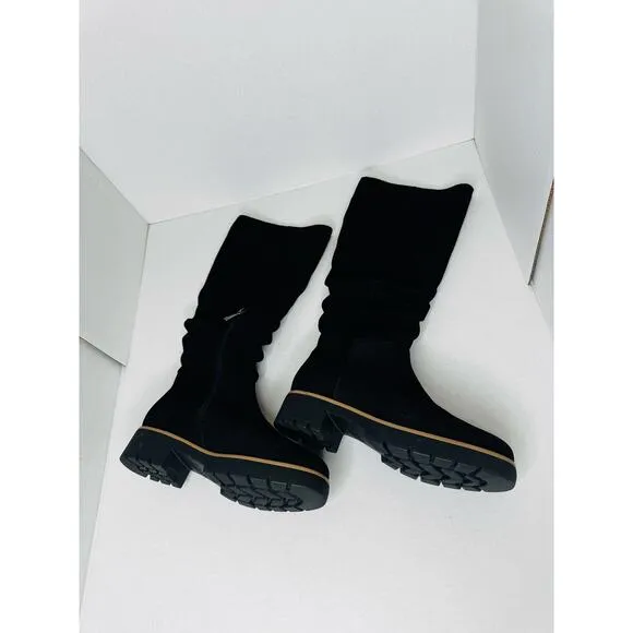 Blondo Kray tall Waterproof Boot in Black Suede size 8