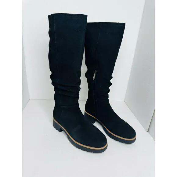 Blondo Kray tall Waterproof Boot in Black Suede size 8