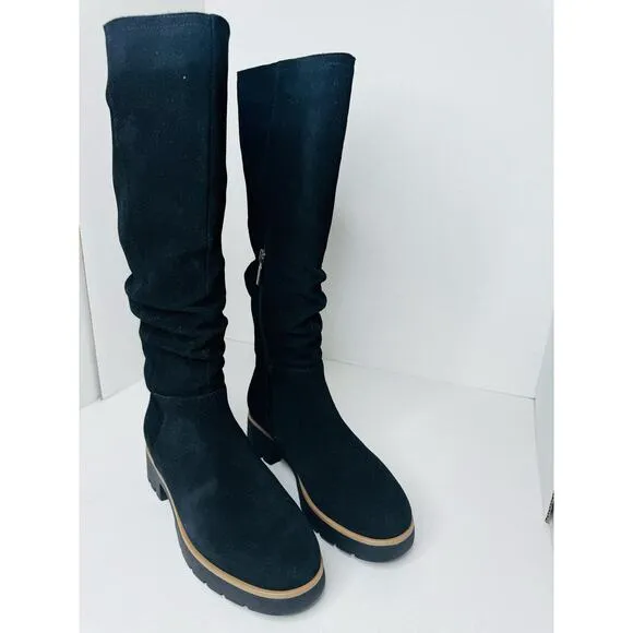 Blondo Kray tall Waterproof Boot in Black Suede size 8