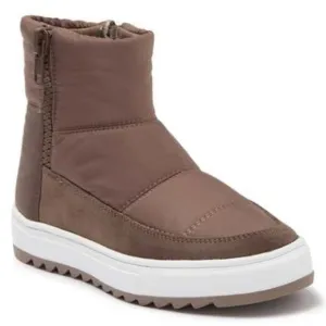 Blondo Nordstrom Samarie Quilted Boots Suede Nylon Booties Brown Size 9.5 NEW