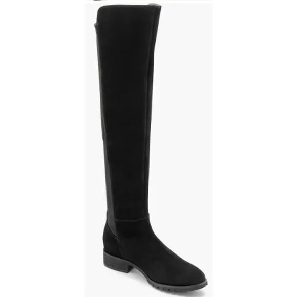 Blondo Presto Waterproof Over the Knee Suede Boots Black 10 NEW