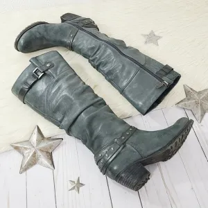 Blondo Radja heeled boot waterproof dark gray 7.5