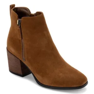 Blondo Siena Brown Chestnut Suede Western Boho Ankle Boots Size 10