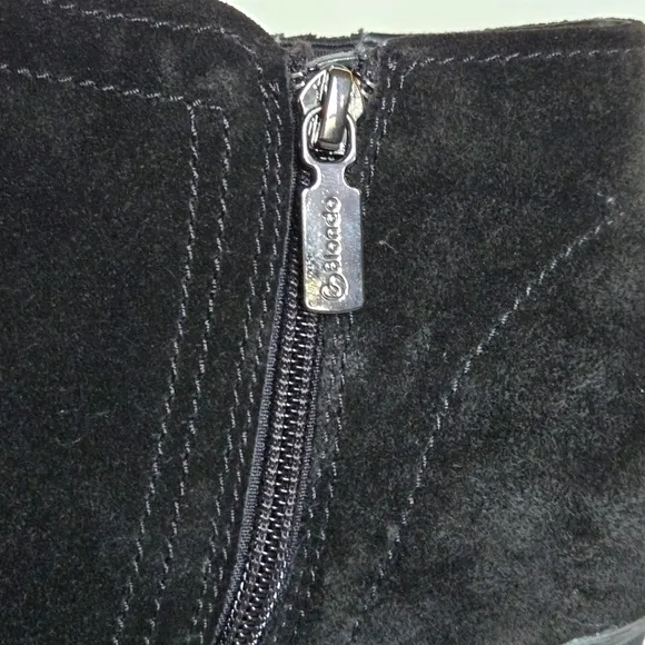 Blondo Valli 2.0 Ankle Boots Black Suede Waterproof Heeled Bootie Size 8.5