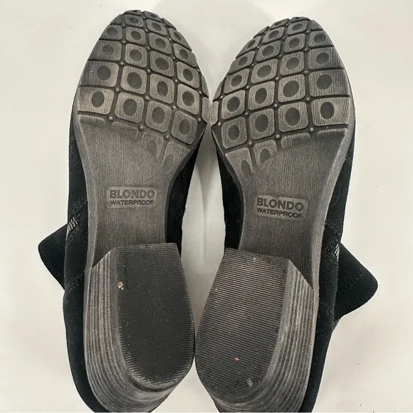 Blondo Vivian Waterproof Black Ankle Boots Size 10