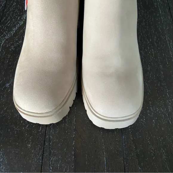 Blondo Women's Roary Waterproof Ankle Boots Lug Sole‎ Sand Size 7M NWOT Nubuck