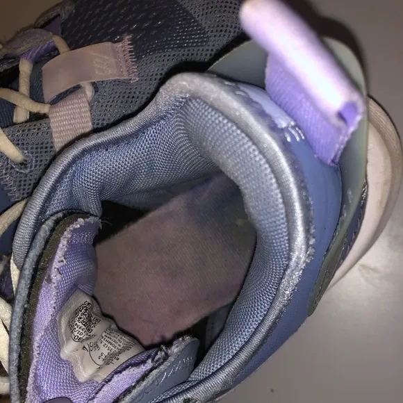 Blue and Purple Athletic Shoes with Breathable Design
