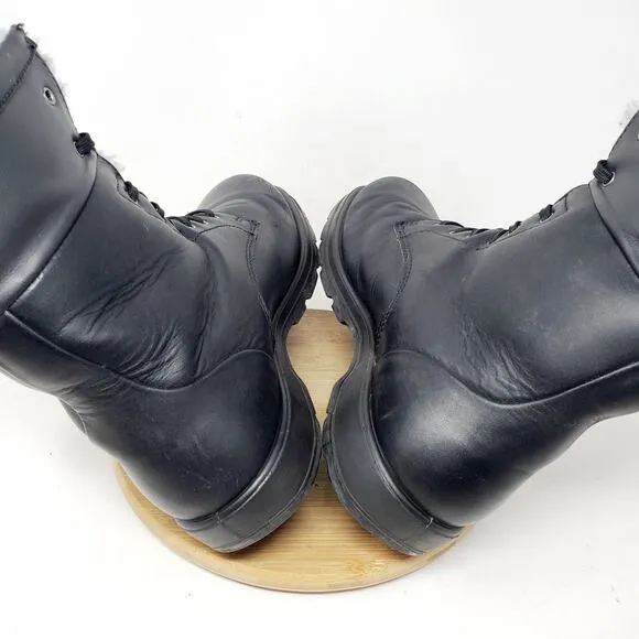 Blundstone Boots Mens 11.5 1465 Thermal Black Leather Lace Up Lined Shoes