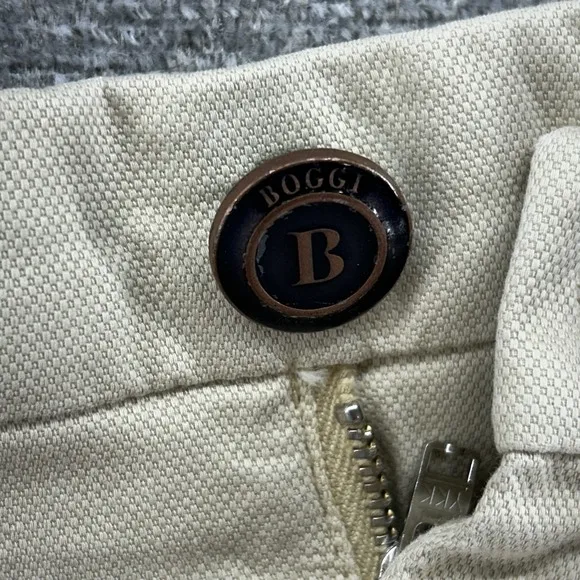 Boggi Milano Pants Chino Slim Fit Men Size 32x32 Casual Beige