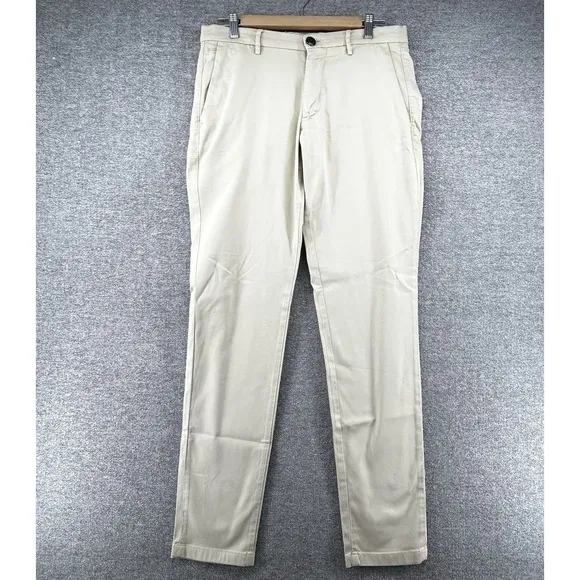 Boggi Milano Pants Chino Slim Fit Men Size 32x32 Casual Beige