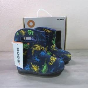 Bogs 10 Baby II Super Dino Waterproof Mud Garden Boots Navy