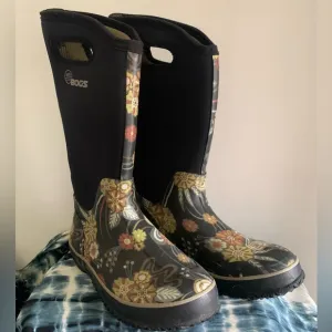 BOGS Classic High Autumn Floral Rain Boots