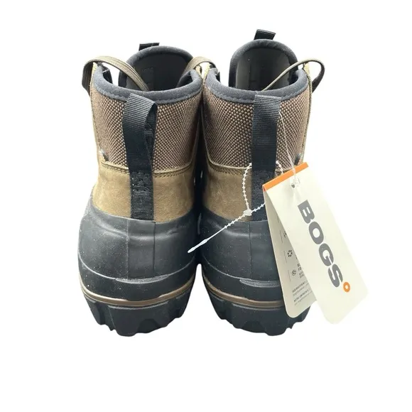 Bogs Men’s Boots Size 12 Waterproof Brown Duck Boots Chukka New