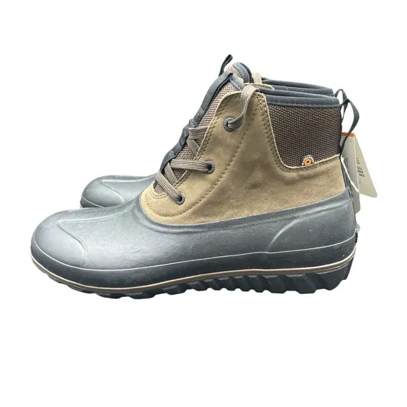 Bogs Men’s Boots Size 12 Waterproof Brown Duck Boots Chukka New
