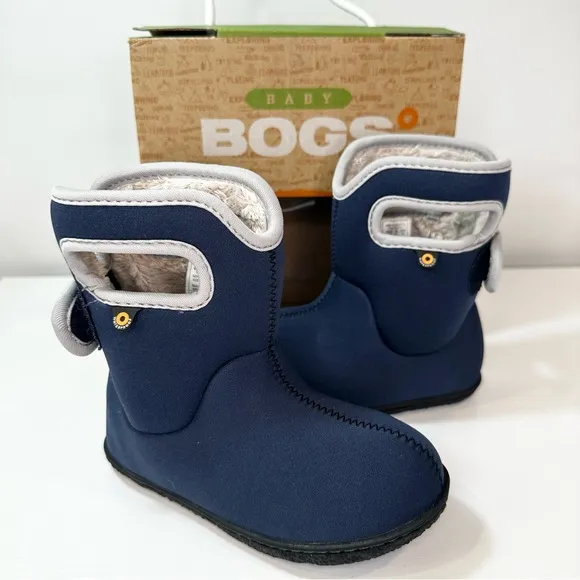 Bogs Navy Blue Waterproof Boots Slip-On Baby BOGS