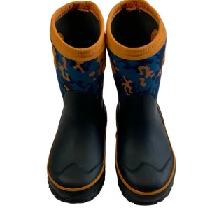 BOGS Waterproof Bloom Camouflage Rain/Snow Boots Kids Little Boy Sz 10