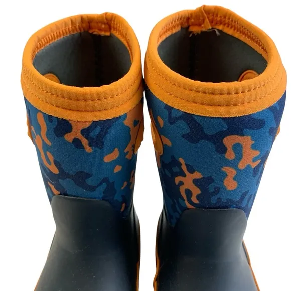 BOGS Waterproof Bloom Camouflage Rain/Snow Boots Kids Little Boy Sz 10