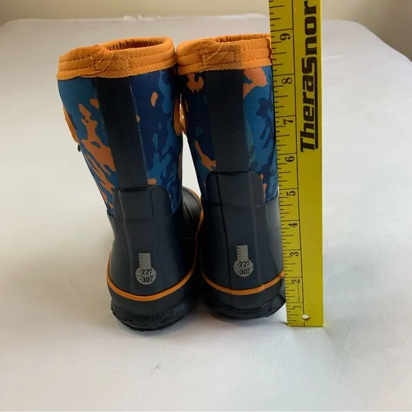 BOGS Waterproof Bloom Camouflage Rain/Snow Boots Kids Little Boy Sz 10