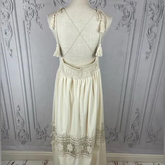 Boho Crochet Tassel Maxi Summer Dress