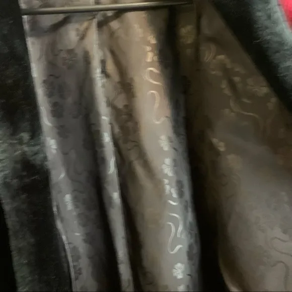 Borg vintage faux fur sleeve jacket