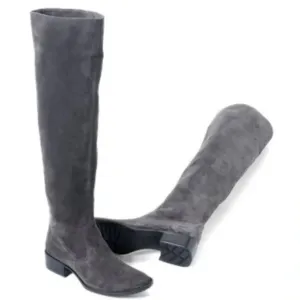Born Crown Cady 2 Tall Riding Boots Womens Gray Grafite Suede Leather Size 8.5