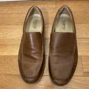 Born Men’s Brompton Brown Leather Slip-On Loafers Size 13M Driving Shoe