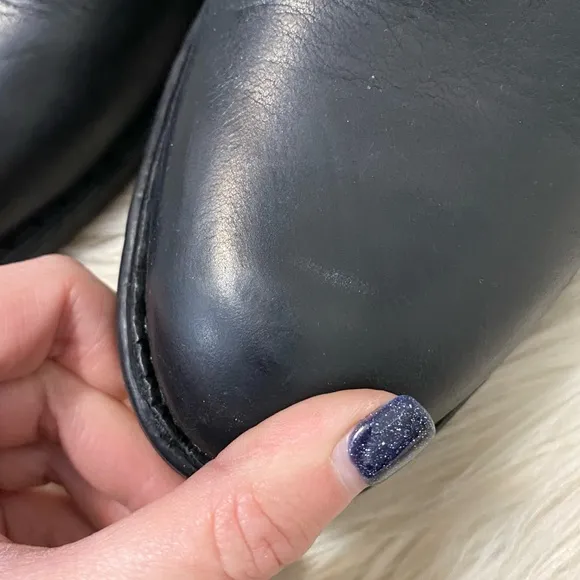 Born Shaunie Black Italian Leather Classic Tall Riding Boots Equestrian Boot