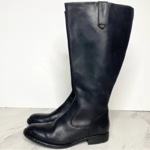 Born Shaunie Black Italian Leather Classic Tall Riding Boots Equestrian Boot