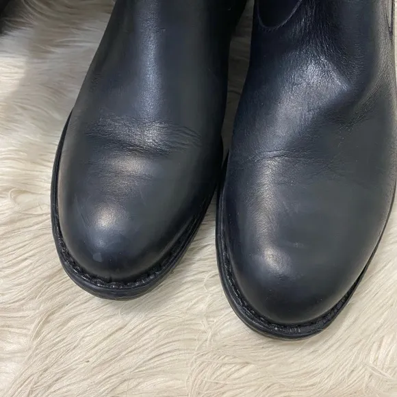 Born Shaunie Black Italian Leather Classic Tall Riding Boots Equestrian Boot