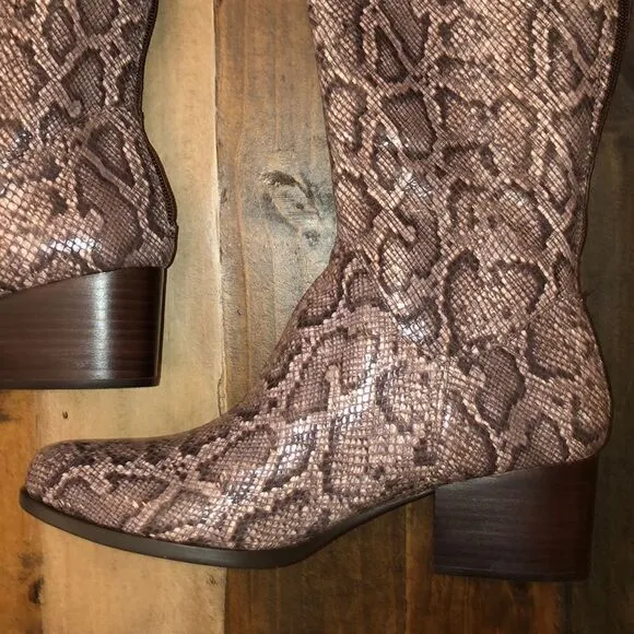 BORN snakeskin boots