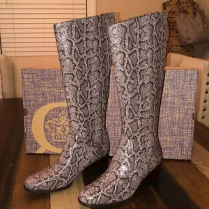 BORN snakeskin boots