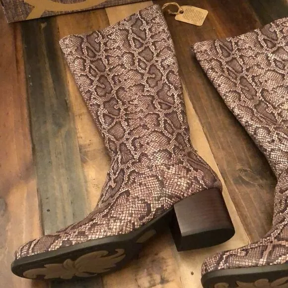 BORN snakeskin boots