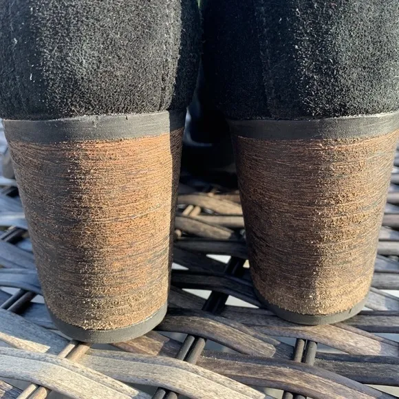 Bos. &amp; Co. Celine Leather/Suede Open-Toe Boot