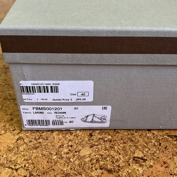 Brand new Marni fuzzy sandals