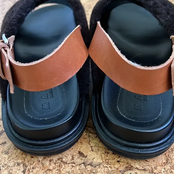 Brand new Marni fuzzy sandals