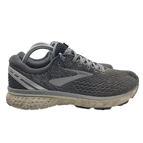 Brooks Ghost 11 Mens 9D Athletic Running Shoes Grey Low Top - 1102881D003
