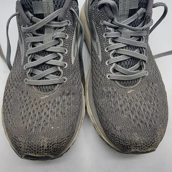 Brooks Ghost 11 Mens 9D Athletic Running Shoes Grey Low Top - 1102881D003