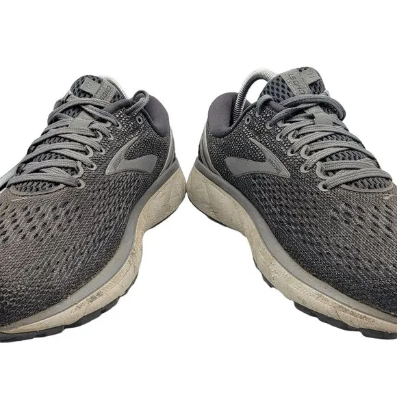 Brooks Ghost 11 Mens 9D Athletic Running Shoes Grey Low Top - 1102881D003