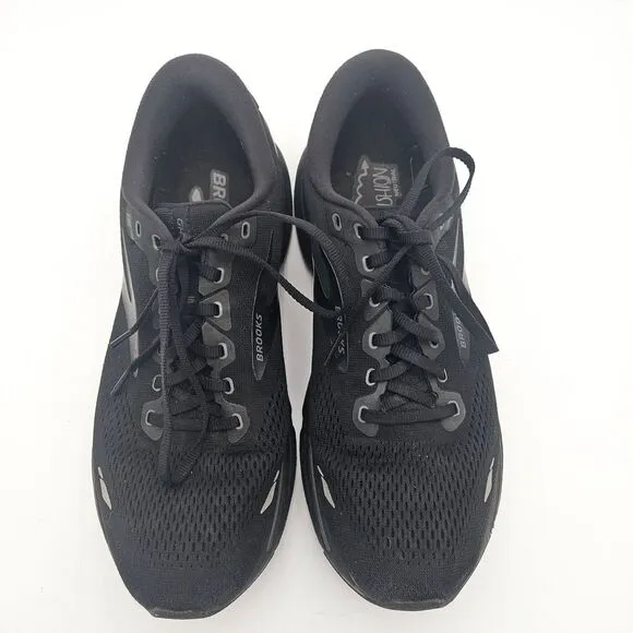 Brooks Ghost 15 Shoes Size 12 Black Athletic Running Sneakers Cushioned Sports