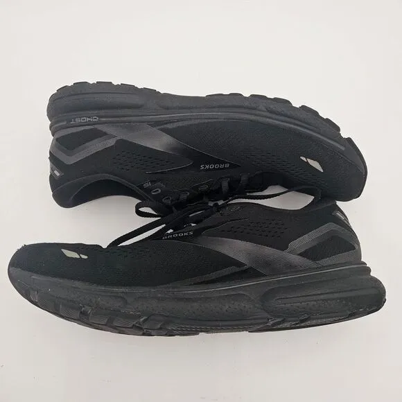 Brooks Ghost 15 Shoes Size 12 Black Athletic Running Sneakers Cushioned Sports