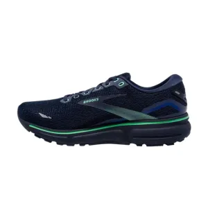 Brooks Men’s Ghost 15 Running Shoes Navy Blue and Green Sz. 12