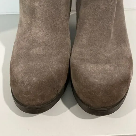 Browns Suede Heeled Ankle Boots Brown size 39