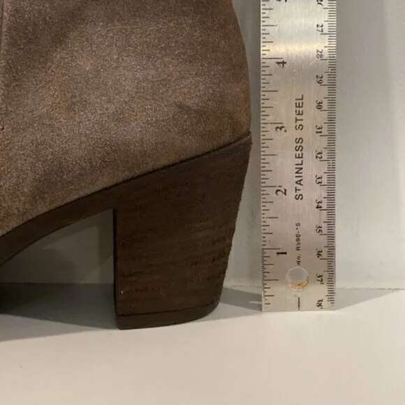 Browns Suede Heeled Ankle Boots Brown size 39