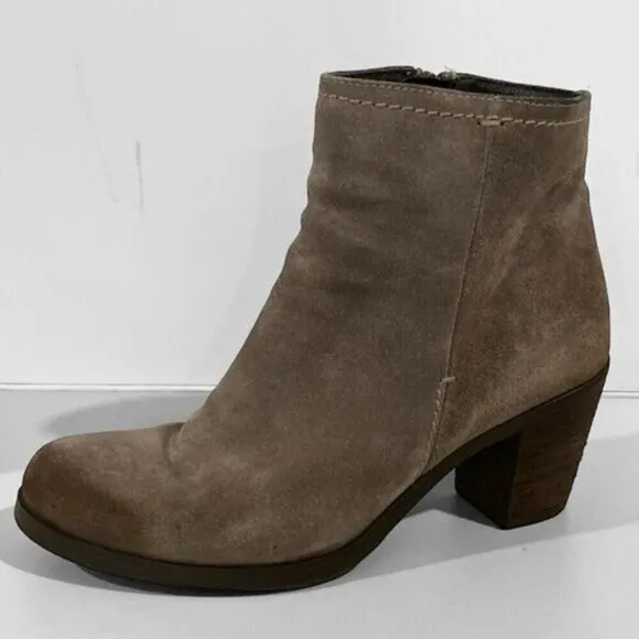 Browns Suede Heeled Ankle Boots Brown size 39