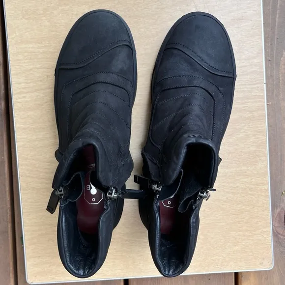 Bruno Bordese Double Zip Suede Leather Ankle Boots In Sz 36 EU