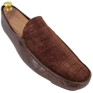 Bruno Magli Men's Size 11M Brown Leather Dress Shoes Loafers Made in Italy