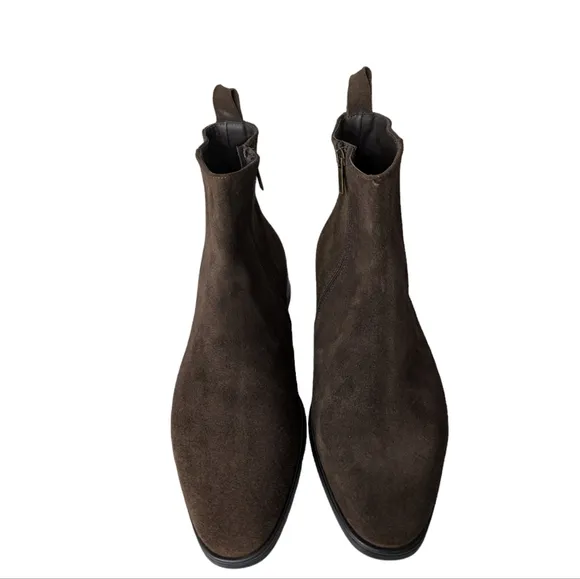 Bruno Magli Milton Brown Suede Ankle Boots... Size 12