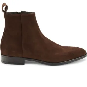 Bruno Magli Milton Brown Suede Ankle Boots... Size 12