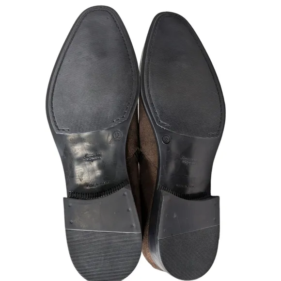 Bruno Magli Milton Brown Suede Ankle Boots... Size 12