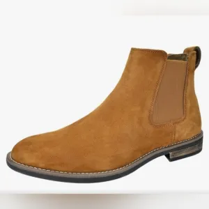 Bruno Marc Men's Suede Leather Chelsea Ankle Boots NWT Size 13